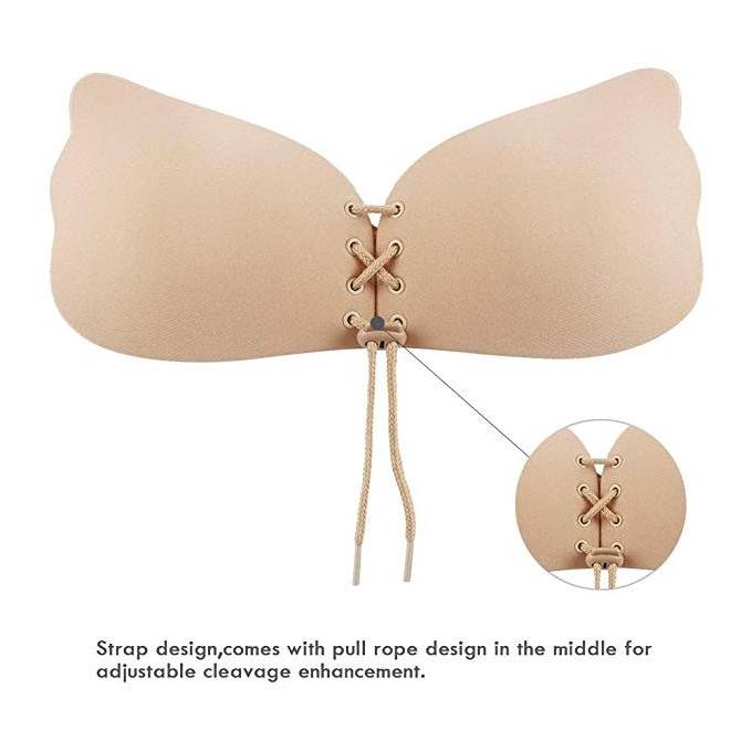 Sticky Invisible breast lift Adhesive Bra pushup big cup Bra Backless Strapless front close Stick on Bra for Women wedding