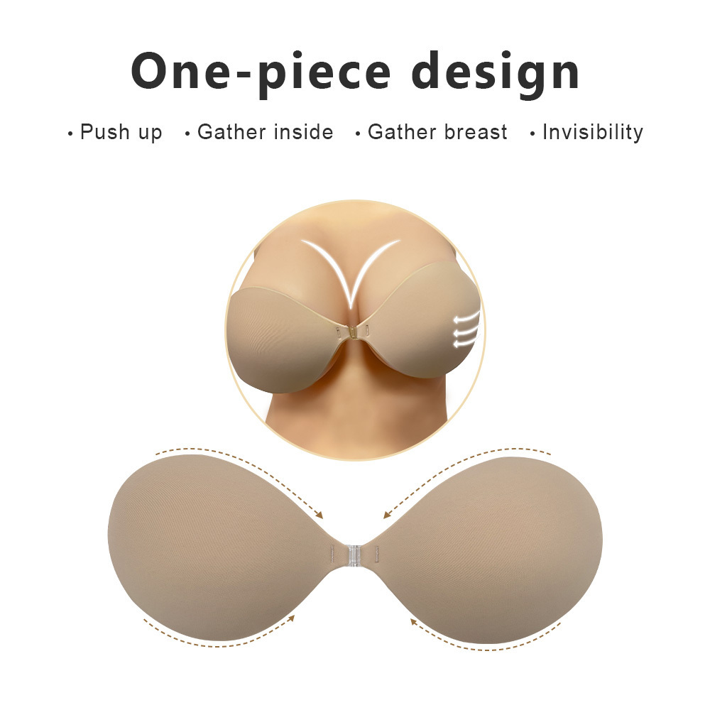 High Quality Magic Wing Strapless Bra Silicone Push Up Backless Self-adhesive Sticky Invisible Pushup Bra