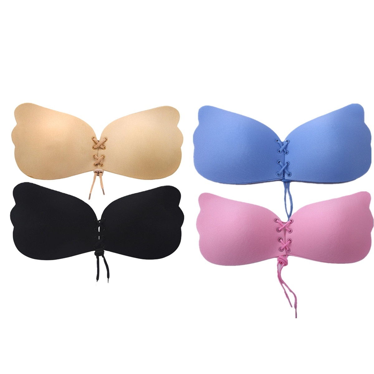 Sticky Invisible breast lift Adhesive Bra pushup big cup Bra Backless Strapless front close Stick on Bra for Women wedding