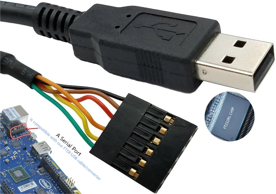 Ftdi Ft232rl Usb To Serial Uart Ttl 5v Compatible Ttl-232r-5v Console Cable