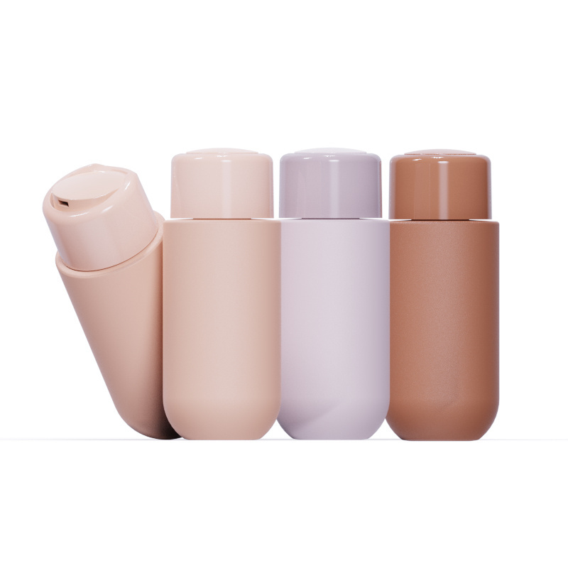 New pink 200ml soft matte bottle containing liquid cosmetic jar skin care lotion shampoo bottle with child proof lid