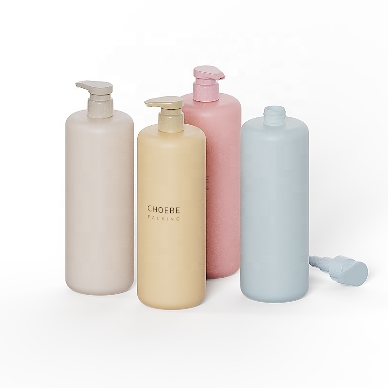 1000ml 1 liter hotel empty plastic frosted shampoo and conditioner  bottles plastic shampoo bottles