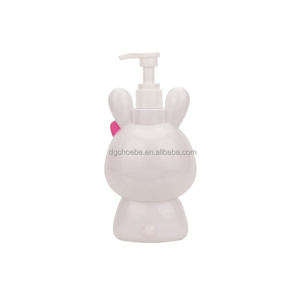 PET special shape baby plastic cartoon cute lotion cosmetic shower gel hand sanitizer shampoo girl bunny press bottle