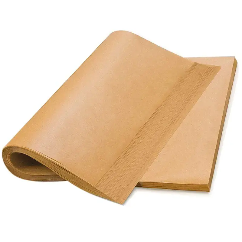 Custom disposable non-stick silicone parchment sheet food wrap wax sandwich greaseproof baking paper for cookie french bread