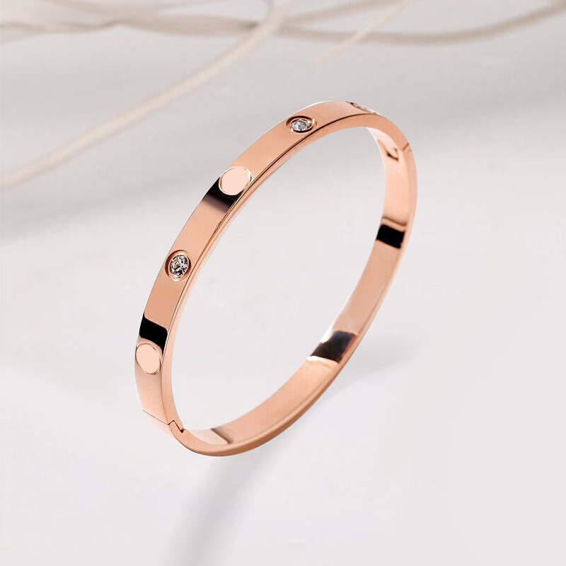 Ka Jia Screw Fashion Plated 18k Gold Titanium Steel Bracelet Stainless Steel Bracelet Wholesale