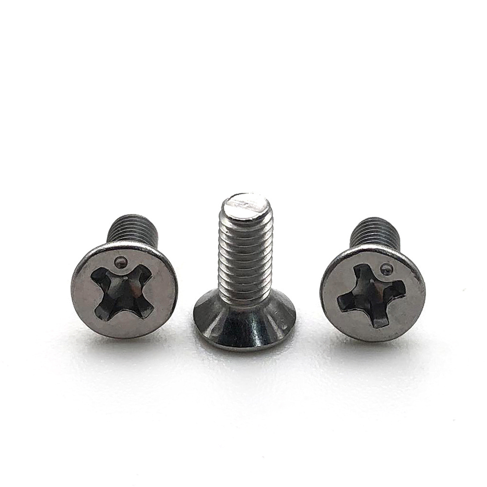 m7 countersunk head screw Stainless Steel/steel Din965 Flat Head Cross Recessed Bolts Countersunk Head Phillips Machine Screw