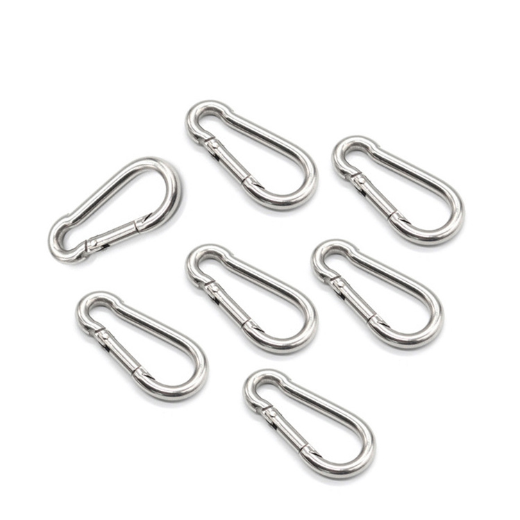 China wholesale High Quality Hardware Accessories A2 Stainless Steel 304/316 Snap Hooks DIN5299C Spring Hook Carabiner