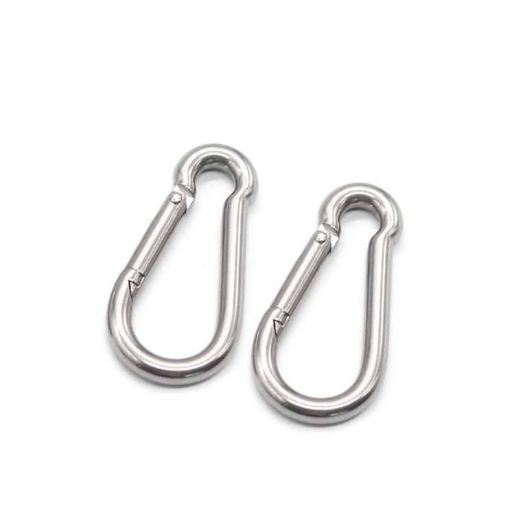 China wholesale High Quality Hardware Accessories A2 Stainless Steel 304/316 Snap Hooks DIN5299C Spring Hook Carabiner