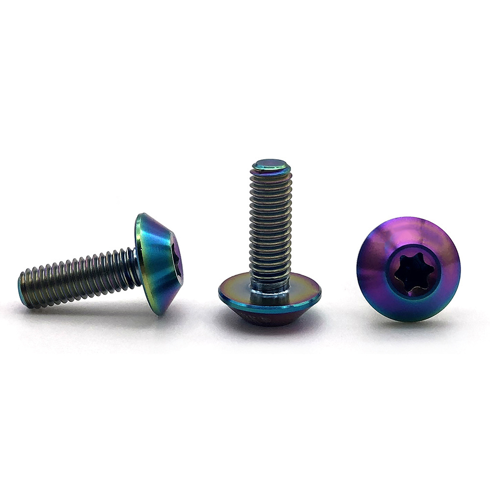 Titanium Bolts M5X12mm and M5X15mm Torx Umbrella Head Screw for Motorcycle Bicycle Parts