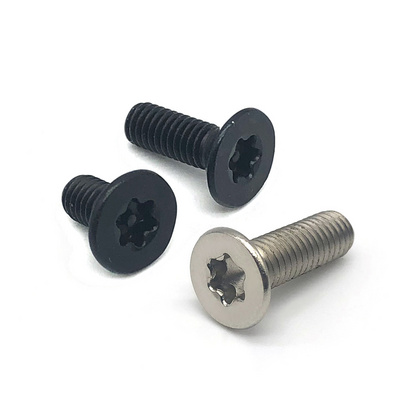 M2M2.5M3M4M5M6M8M10304 stainless steel Six Lobe Torx Flat Countersunk Head with Pin Tamper Proof Anti Theft Bolt Security Screw