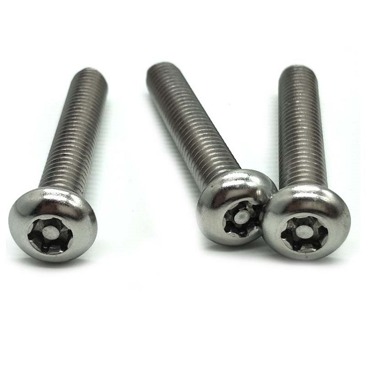 M2M2.5M3M4M5M6M8M10304 stainless steel Six Lobe Torx Flat Countersunk Head with Pin Tamper Proof Anti Theft Bolt Security Screw