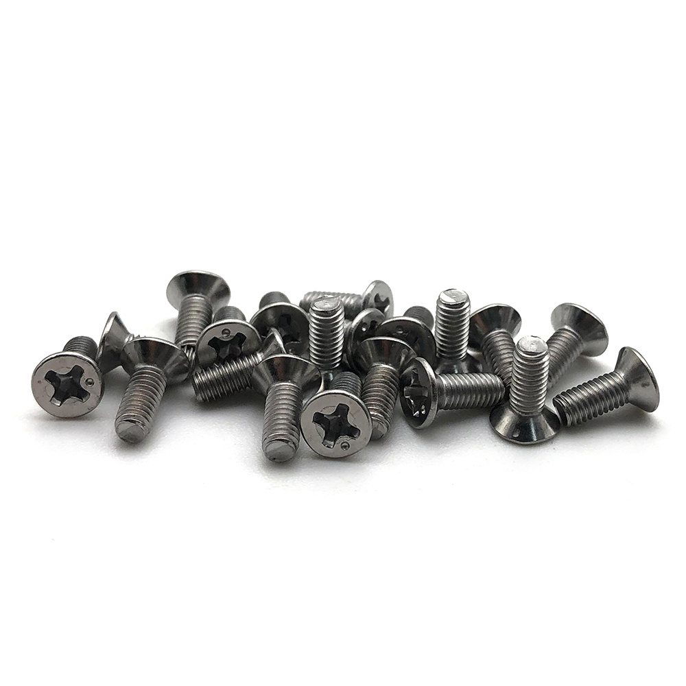 m7 countersunk head screw Stainless Steel/steel Din965 Flat Head Cross Recessed Bolts Countersunk Head Phillips Machine Screw