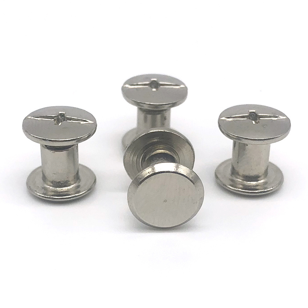 Chicago screws countersunk head sex bolt binding post rivet stainless steel male and female m3 screw chicago screws for leather