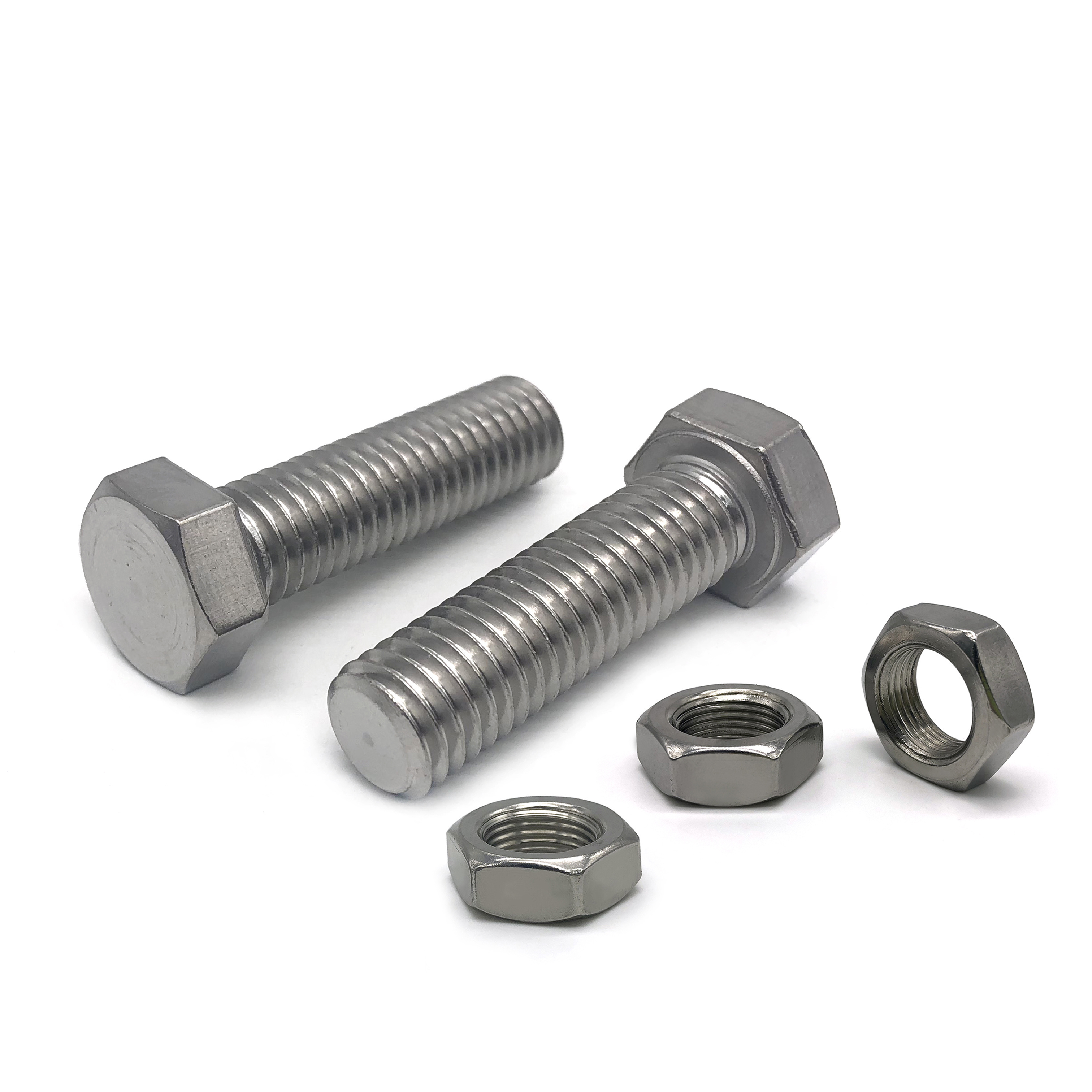 China manufacturing wholesale price grade 8.8 bolt and nut screw washer DIN931 DIN933 metric stainless steel galvanized hex bolt