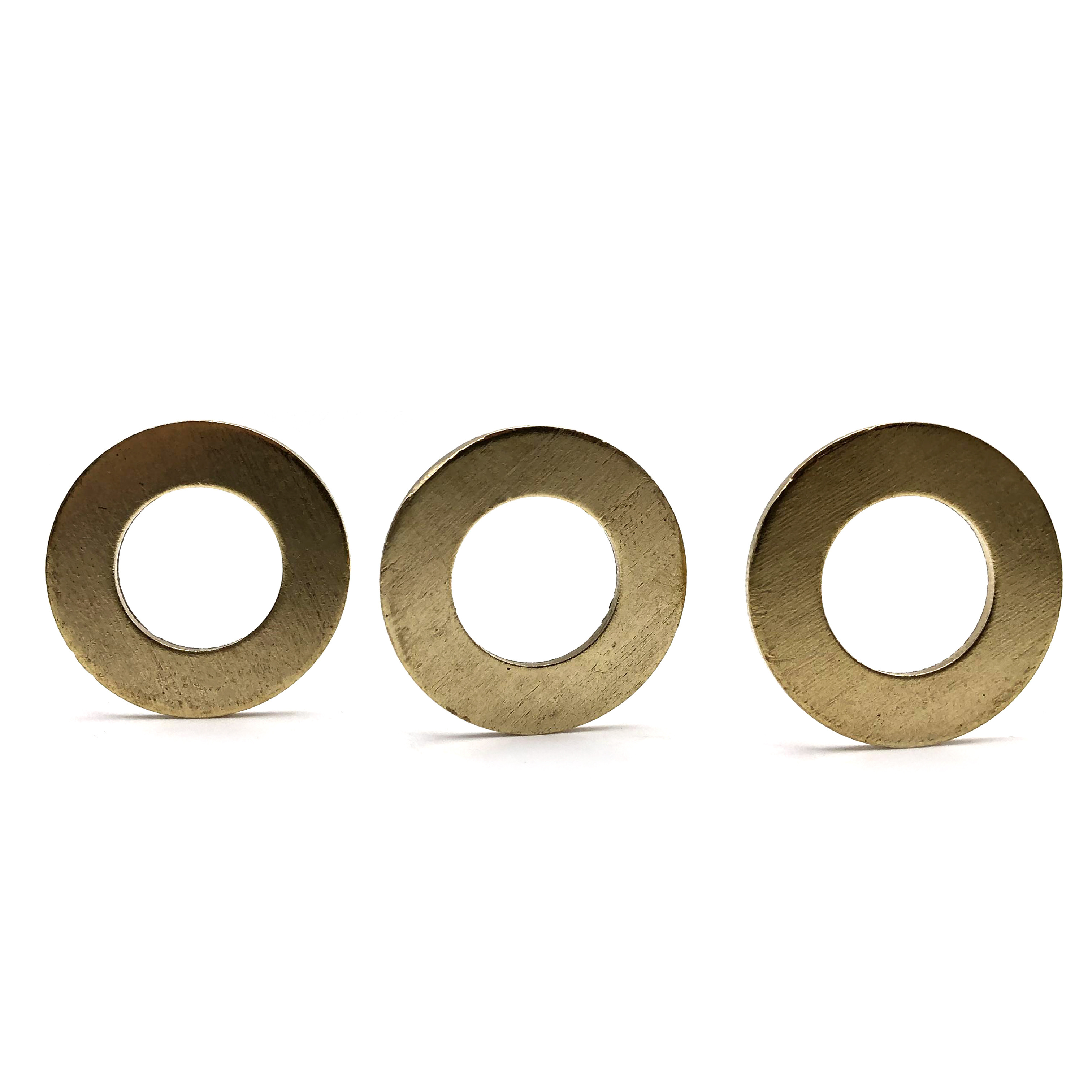 Custom Made Brass Large Stainless Steel Washers 2-Hole Oval Washer Shim Gasket Black Fender Hardened Steel Washers