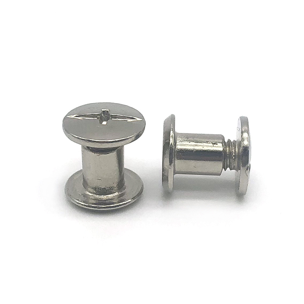 Chicago screws countersunk head sex bolt binding post rivet stainless steel male and female m3 screw chicago screws for leather