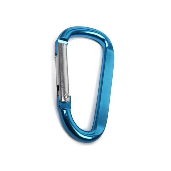 China factory price carbon steel aluminum custom 4.5mm 25mm shaped rotating keychain climbing locking snap hook carabiner hook