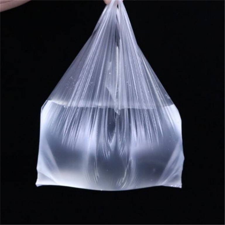 Disposable plastic HDPE/LDPE t-shirt shopping polythene bag/supermarket grocery retail sack