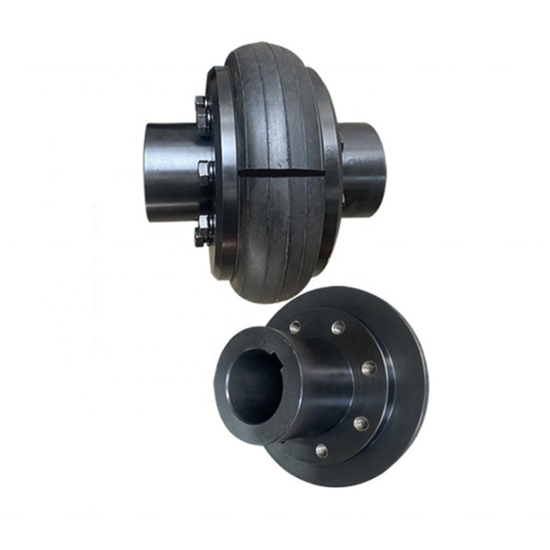 High Quality Alloy Steel  Plain bore LA8 keyed tyre coupler flexible tire shaft  tyre coupling