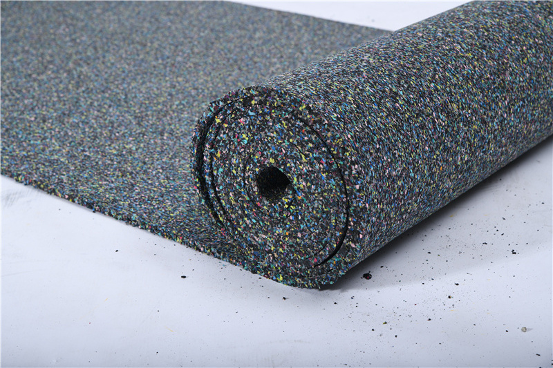 3mm-20mm resilient acoustic flooring sound insulation rubber flooring roll indoor rubber gym mat