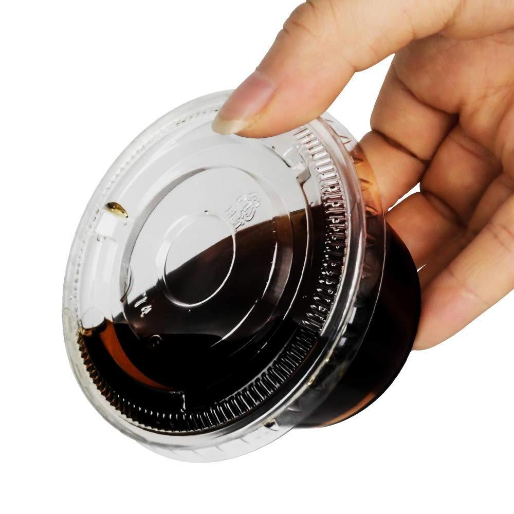 Double Disposable PP 30ml 1/2/3/4 Oz Small Mini Condiment Sauce Cup Clear Cups Sauce Container