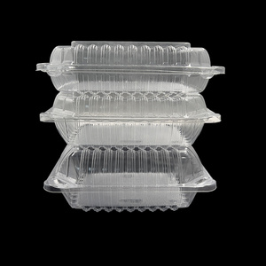 Wholesale Clear Fruit Punnet Disposable PET Plastic Strawberry Clamshell Packaging Box