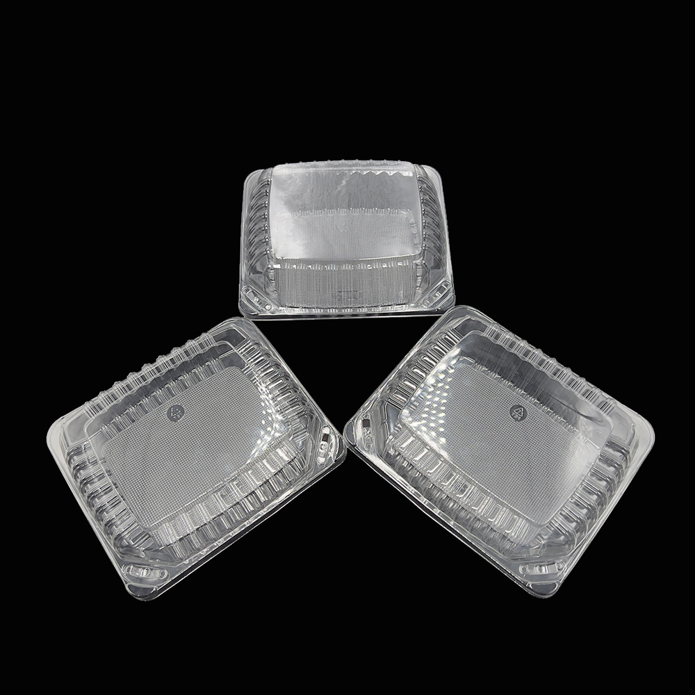 Wholesale Clear Fruit Punnet Disposable PET Plastic Strawberry Clamshell Packaging Box