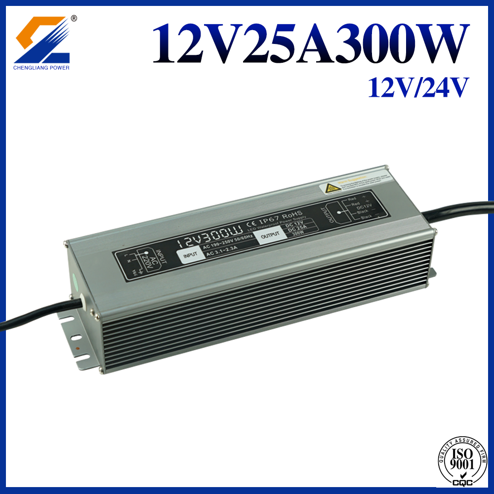 110V/220V AC DC 300W 12V 25A LED Waterproof power supply low voltage landscape lighting transformer 24v 5 amp power supply