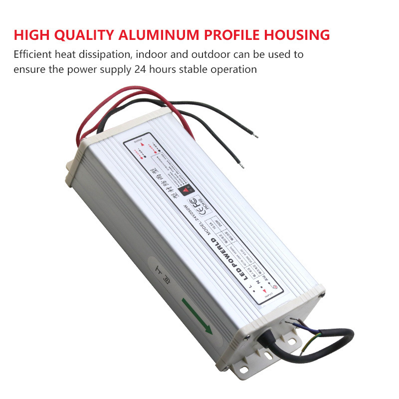 lifud constant current driver dimmable led panel light bulb driver cabinet 40w 50w  100w 250w 12v 24v