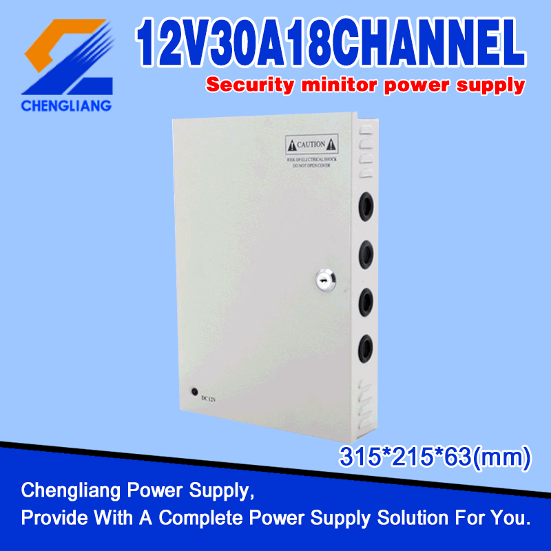 Access Control 12V 10A 9 Channel CCTV Camera UPS Power Supply Box With Battery Backup