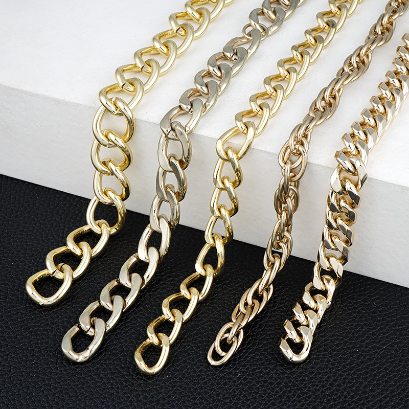 High Quality Hardware Fitting Thick Heavy Handbag Chain Custom Fashion Accessory Bag Strap Gold Big Chain Trendy for Handbag Bag