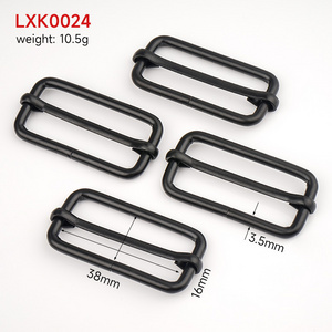 Bag Hardware 38mm Strap Adjuster Buckle Handbag Adjustment Buckle 1.5" Adjustable Buckle Metal Triglide Slides for Bag Making