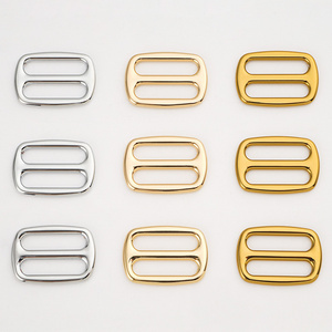 Bag Hardware Accessories 3/4 Inch Triglid Buckle Slide Adjustor 9 Colors Metal Buckle Strap 19mm Metal Slider Buckle for Handbag