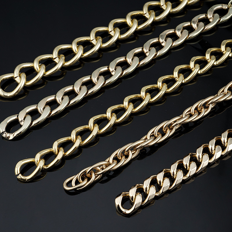 High Quality Hardware Fitting Thick Heavy Handbag Chain Custom Fashion Accessory Bag Strap Gold Big Chain Trendy for Handbag Bag