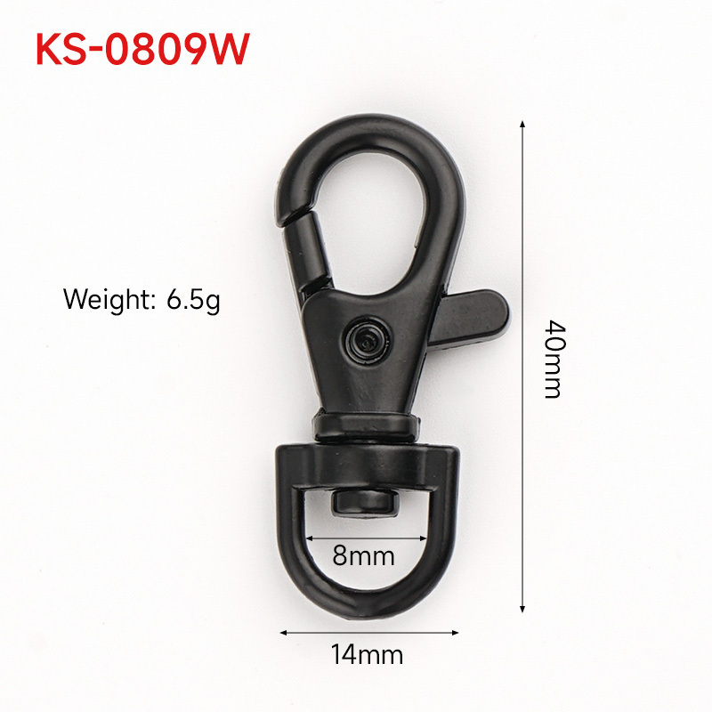 High Quality Purse Hardware Metal Swivel Snap Hook Clasp Metal Lanyard Swivel Hook Bag Metal Swivel Eye Snap Hook for Handbag