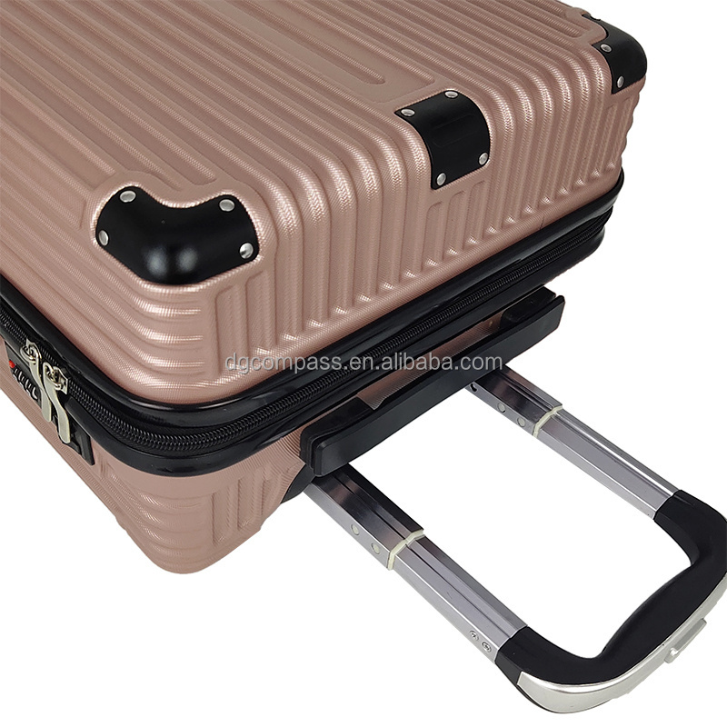 4 wheels 3pcs Koffer Trolley Luggage Unisex Hard Shell Travel Bag Metal corner protector Maletas De Viaje ABS  Carry on Suitcase