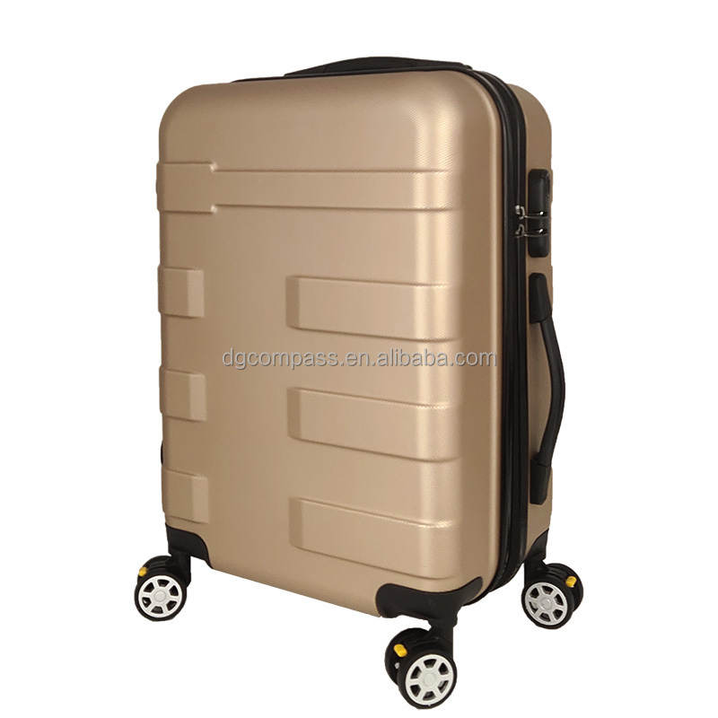 Custom Designer Universal Silent Spinner Wheels  ABS Trolley Suitcase 3 pcs set wholesale Luggage and Travel Bags