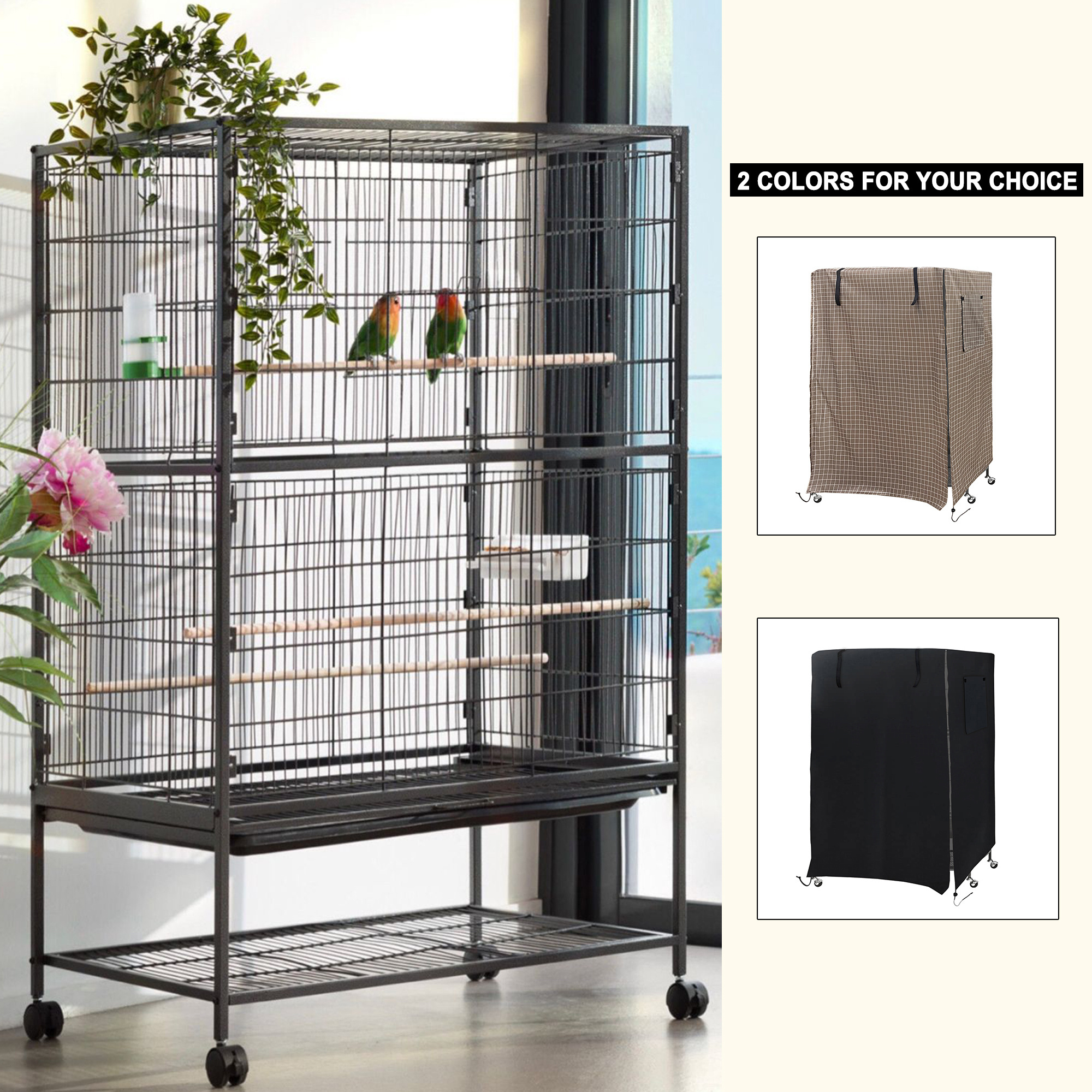 universal breathable  fabric and  heavy duty pet bird cage cover