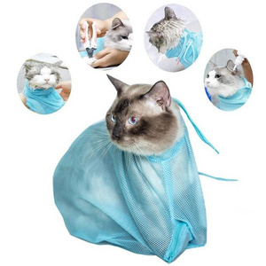 Pet Products Suppliers Cat Bathing Bag Dog Cleaning Shower Bag Cat Grooming Sets Bag For Bathing Nail Trimming Anti-Scratch