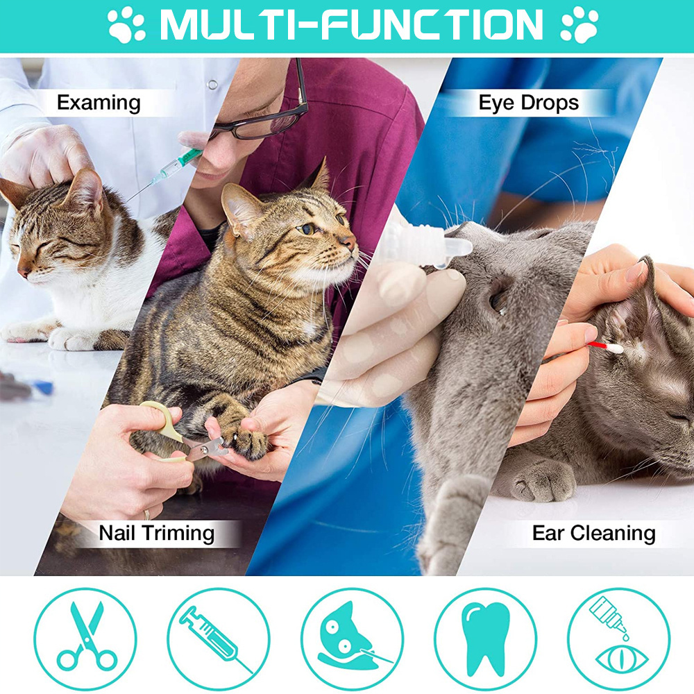 Pet Products Suppliers Cat Bathing Bag Dog Cleaning Shower Bag Cat Grooming Sets Bag For Bathing Nail Trimming Anti-Scratch