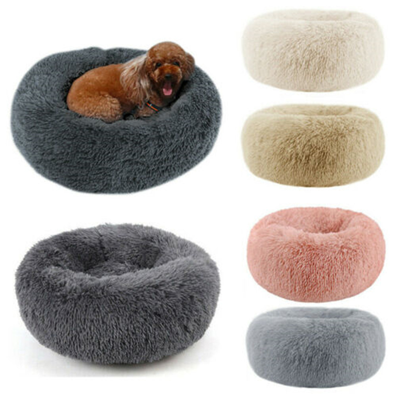 Sweater Donut Mand Dog Bed Accessories for Large Dogs Cat's House Plush Pet Bed for Dog XXL Round Mat For Small Medium Animal