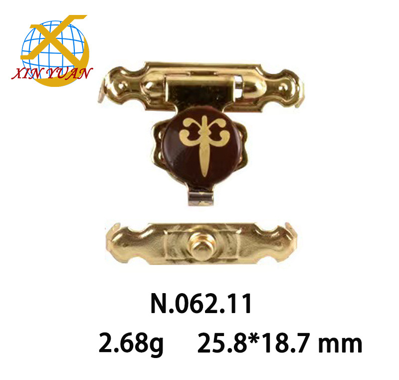 xinyuan hardware accessories metal  gift box catch lock for jewelry  box  Cigar Box Clasp Lock