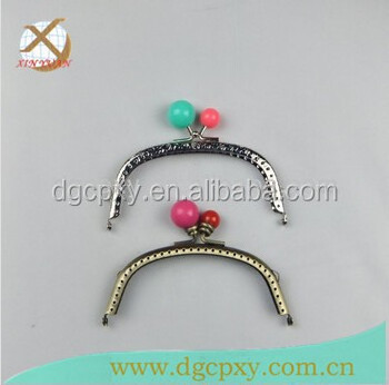 High Quality Metal Purse Frame with Candy Kiss Lock for Purse Making