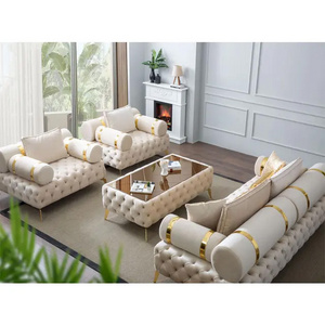 Dongguan manufacture wholesale luxury modern furniture couch living room sofa set designs tufted sofa black and gold sofa