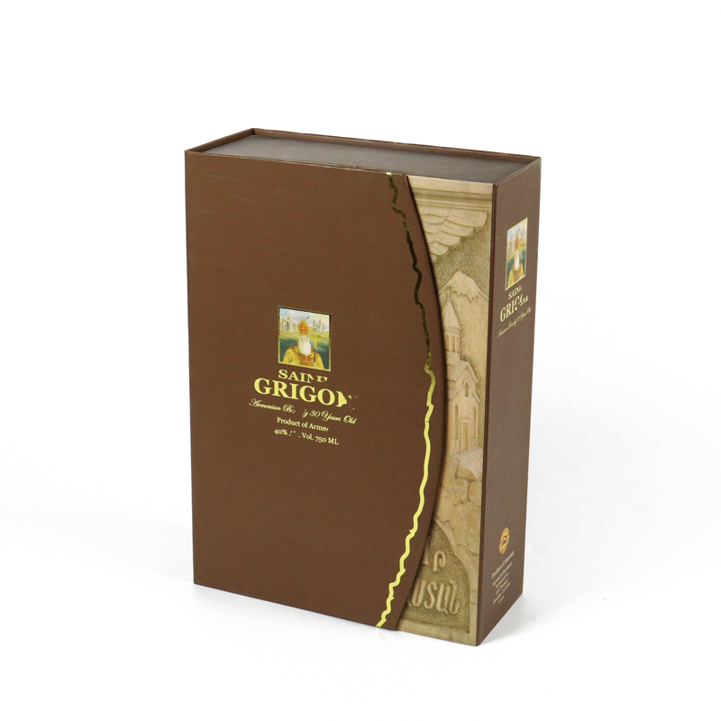 Manufacturer Customized Wholesale Price High End Luxury Double Door Caja De Vinos Rigid Cardboard Wine Bottle Packaging Box