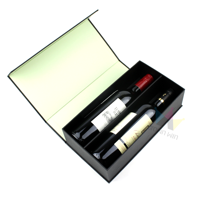 Wholesale Magnetic Wine Packaging Melts Boite A Vin Craft Eco Friendly Unfinished Cork Pine Wine Accessories Gift Whiskey Box