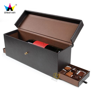 Cardboard Custom Gift Premium Packaging Bon Bon Boxes Wine Chocolate Paper Gift Box Wine Box