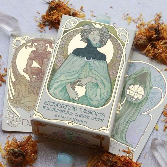 Wholesale Custom Printing  Witches Tarot Cards Holder Juego Cartas De Tarot Playing Card Mythic Tarot Cards