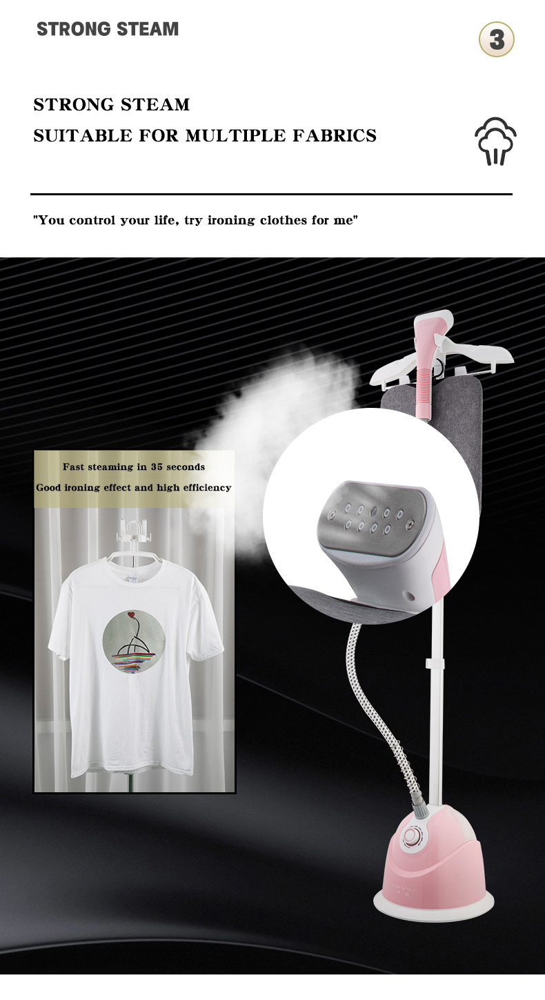 Best Seller Professional Portable Handheld Standing Garment Clothes Steamer With Garment Hanger For Clothes Iron