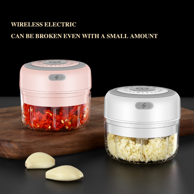 Portable Mini Blender Mincer Waterproof USB Charging Garlic Chopper For Ginger Onion Vegetable Meat Chopper